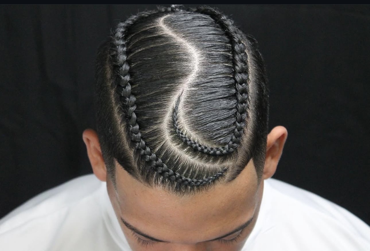 Textured top with skin fade